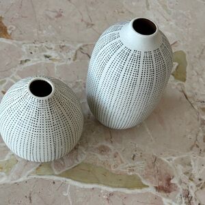 White Ceramic Vases